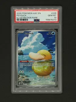 2026 POKEMON ASC EN-ASCENDED HEROES ILLUSTRATION RARE #226 PSYDUCK PSA 10 - Image 1