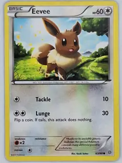 Eevee 63/98 Pokemon - XY Ancient Origins MP - Image 1