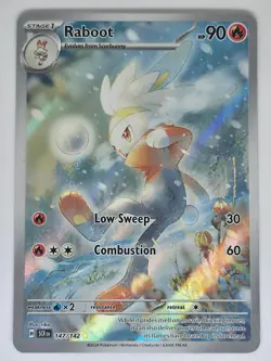 Raboot 147/142 Illustration Rare Pokemon Stellar Crown NM - Image 1