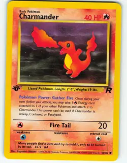Charmander - 1st Edition - 50/82 Team Rocket - Pokemon TCG - 2000 - Image 1