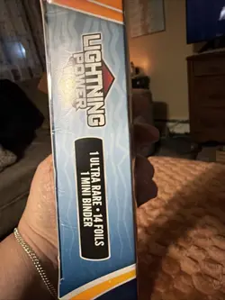 New Sealed Pokemon Lightning Power Box 1 Ultra Rare 14 Foils 1 Mini Binder NIP - Image 4