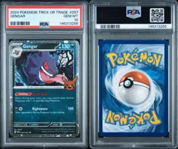 2024 Pokemon Trick Or Trade Gengar #057 PSA 10 GEM MINT LOW POP Halloween Promo - Image 3