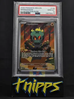 2025 Pokemon Mega Evolution Marshadow 146 Illustration Rare GEM MINT PSA 10 - Image 1
