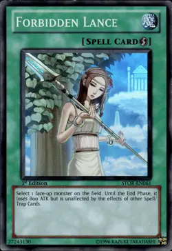Forbidden Lance - Super Rare 1st Edition STOR-EN061 - LP - YuGiOh - Image 1