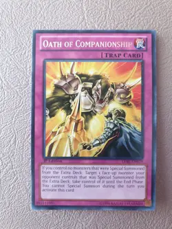 YUGIOH OATH OF COMPIANIONSHIP RARE LVAL-EN079 1ST ED NM - Image 1