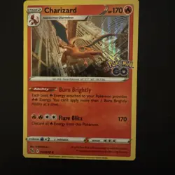 Pokemon Card Charizard 010/078 Reverse Holo Pokemon Go L/P - Image 1