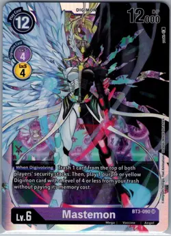 Mastemon BT3-090 SR Release Special Booster 1.5 - Digimon Card Game - NM - Image 1