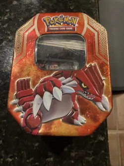 Pokemon Groudon Tin Card Holder Collectors Item 820650804816 - Image 1