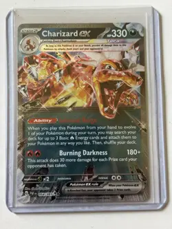 Pokemon TCG Charizard EX Holo Double Rare Card SV Paldean Fates 054/091 - Image 2