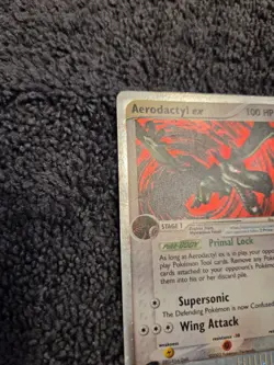Pokemon Aerodactyl EX Holo Rare Ancient Card 100 HP 94/100 EX Sandstorm English - Image 2