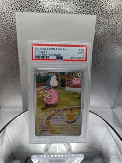 PSA GRADED 9 2024 POKEMON CHANSEY IR 187/167 - Image 1