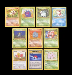 Pokemon TCG 1st Edition Jungle Bundle x10 Cards No Duplicates Mixed Condition - Image 1