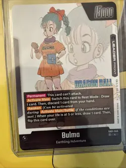 Dragon Ball Manga Booster Card Awaken Bulma SB01-045 Silver - Image 2