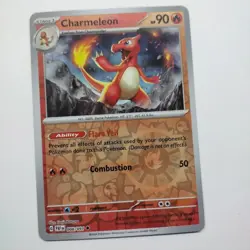 Pokemon Paldean Fates Reverse Holo 008/091 Charmeleon - Image 1