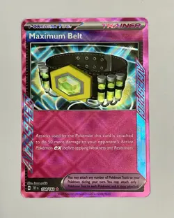 Maximum Belt TEF 154/162 Rare Pokemon SV05: Temporal Forces NM-M - Image 1