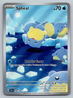Pokemon TCG Spheal 199/191 Surging Sparks Illustration Rare - Image 1