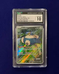 CGC 10 Snorlax #51 151 ETB Promo 2023 Pokemon GEM MINT - Image 1