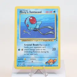Pokemon TCG - Misty's Tentacool 57/132 Gym Heroes Uncommon WOTC - HP - Image 2