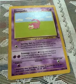 *Australian Print* Pokemon TCG: 1999-2000 Red Logo Fossil Slowpoke. MP. - Image 3