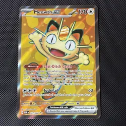 Meowth Ex 107/088 - Perfect Order - Full Art - English Pokemon TCG - Image 1