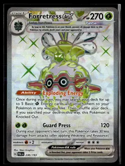 Forretress ex 230/193 Ultra Rare Paldea Evolved Pokemon NM b1 - Image 1