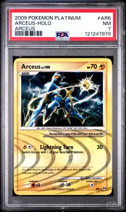 2009 POKEMON PLATINUM ARCEUS #AR6 HOLO PSA 7 NM #121247879 - Image 1