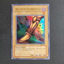 Yugioh Right Leg of the Forbidden One - LOB-120 - Ultra Rare - Unlimited Edition - Image 1