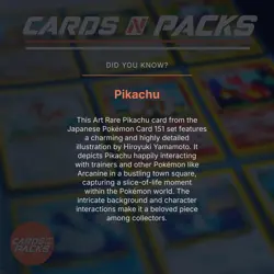 Carte Pokemon Pikachu 173/165 Japanese Holo Pokemon Card 151 PSA 9 ✨ - Image 4