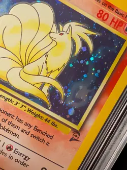 BGS 9 Ninetales Holo 13/130 Base Set 2 2000 Pokemon Card SWIRL - Image 3