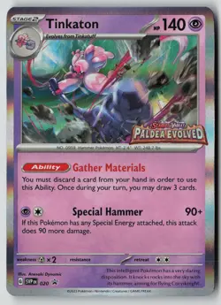 Pokemon TCG SV: Scarlet & Violet Promo Cards #020 Tinkaton - Image 1