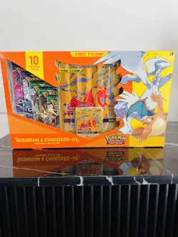 Pokemon Reshiram & Charizard GX Tag Team Premium Collection Box - Factory Sealed - Image 1