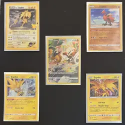 Pokemon Zapdos Card Lot 5 Cards Holo Promo Rocket’s Galarian No Duplicates - Image 5