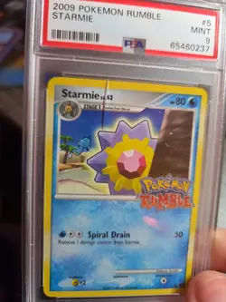 Pokemon Cards - PSA 9 Starmie 5/16 - Pokemon Rumble Holo - MINT - PSA9 - Crack - Image 2
