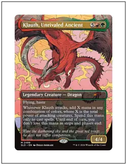 1x Klauth, Unrivaled Ancient, Secret Lair D&D - 2499, Non-Foil, Magic MTG NM - Image 1