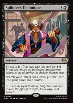 MTG Splinter's Technique Teenage Muntant Ninja Turtles Rare Sorcery NM - Image 2