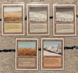 MTG Magic Revised - Set of 5 Dual Lands - Image 1