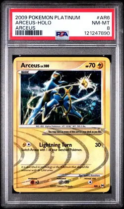 2009 POKEMON PLATINUM ARCEUS #AR6 HOLO PSA 8 NM #121247890 - Image 1