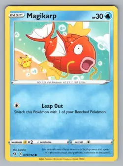 MAGIKARP 039/192 C REBEL CLASH POKEMON LP RCL 2020 - Image 1
