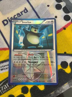 Pokemon TCG - Snorlax 101/135 Reverse Holo - Black White Plasma Storm - LP - Image 2