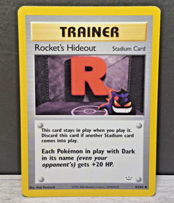 Pokemon Rocket's Hideout 63/64 Team Rocket Trainer Stadium Pokemon Card - Image 1