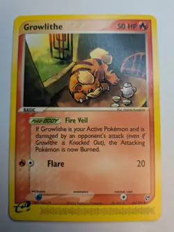 Pokemon TCG - Growlithe - 65/100 - EX Sandstorm E-Series LP - Image 1