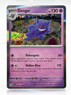 Gengar 151 Holo Pokemon TCG 094/165 Scarlet & Violet Rare NM Komiya Art - Image 1