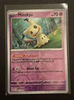 Mimikyu (Reverse Foil) - 037/091 - Rare - Sc & Vi: Paldean Fates - Pokemon - Image 1