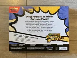 Pokemon: Mega Evolution Ascended Heroes Mega Feraligatr Ex Box New and Sealed - Image 2