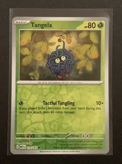 Tangela (Reverse Foil) - 114/165 - Common - Scarlet & Violet: 151 Pokemon TCG - Image 1