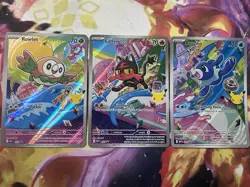 First Partner Illustration Collection Series 1 Gen 7 Alola Starters Pokemon TCG - Image 1