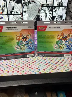 Pokemon TCG First Partner Illustration Collection Box Series 1 (LOT OF 2) SEALED - Image 2