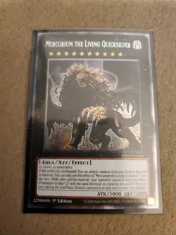 Yugioh! Mercurium,the Living Quicksilver, BPRO-EN084, Starlight Rare,1st Edition - Image 1