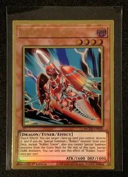 Rokket Tracer | MGED-EN020 | Gold Rare | 1st Edition | YuGiOh TCG - Image 1