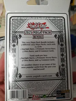 Yugioh 2025 Mega Pack Bundle SEALED FROM BOX 3 Packs 39 Cards Total 1st Edition - Image 5